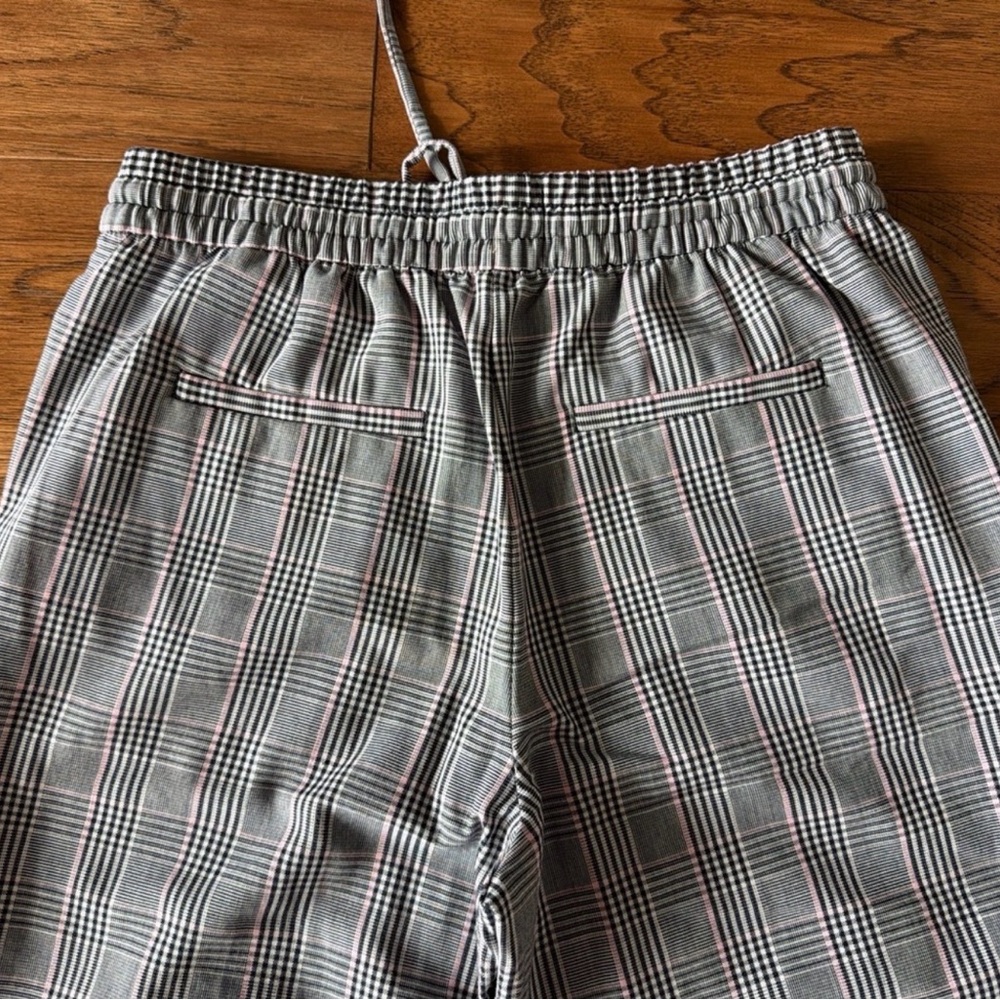 Banana Republic Plaid Drawstring pants - Gray size 0 - Picture 4 of 4